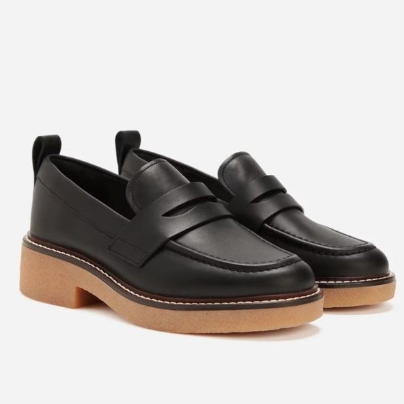 Everlane Black Loafers with Tan Sole - Picture 12 of 12